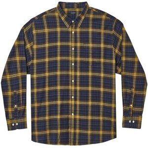 Double Pump Big and Tall Flannel Shirts for Men Cotton Long Sleeve Casual